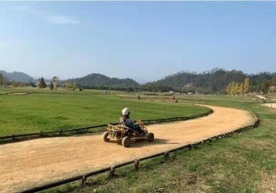 网红打卡地：杭州风之谷 萌宠动物园+射箭+小火车+卡丁车+滑草（草上飞）+弹弓飞人